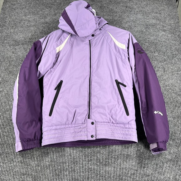 Columbia Other - Columbia Jacket Girls Youth 14-16 Purple Long Sleeve Full Zip Hooded School